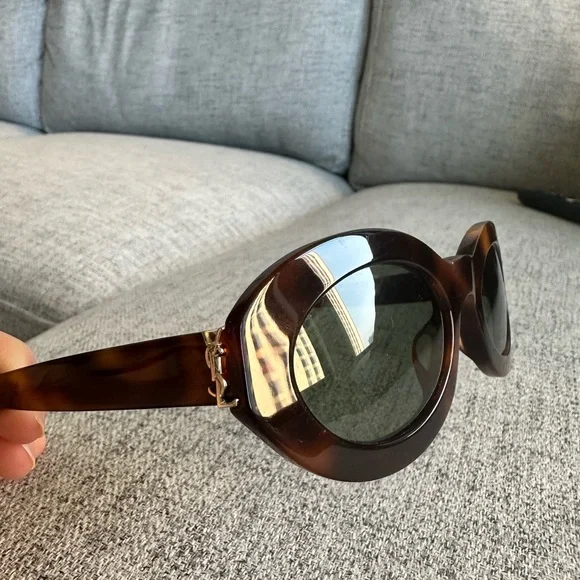 Yves Saint Laurent Tortoise Shell Sunglasses - Picture 10 of 11